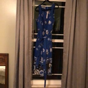 Ann Taylor Blue Floral Dress